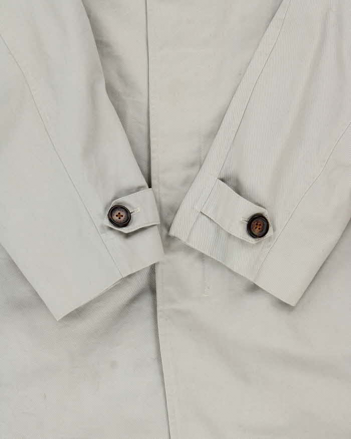 Vintage 1990s Tommy Hilfiger Beige Cotton Classic Mac - L
