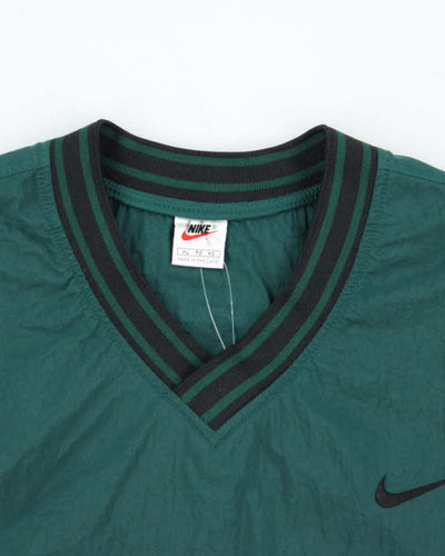 Vintage 1990s Nike Shell V-Neck Pullover Windbreaker - XL