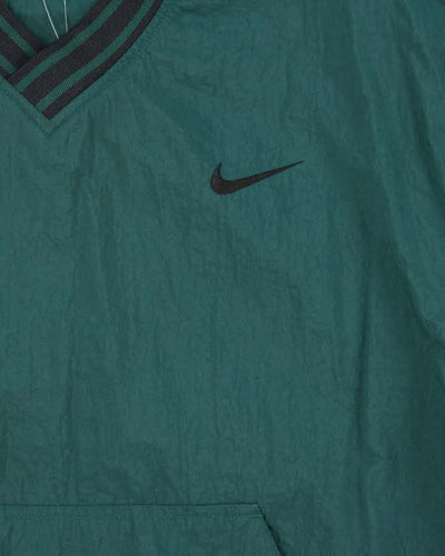 Vintage 1990s Nike Shell V-Neck Pullover Windbreaker - XL