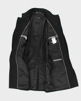 Hugo Boss The Sintrax Black Wool Long Overcoat - L