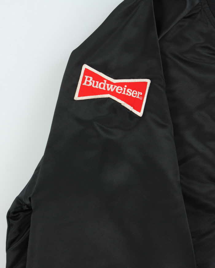 Vintage 80s Hartwell Satin Embroidered Oasis Bomber Jacket - L