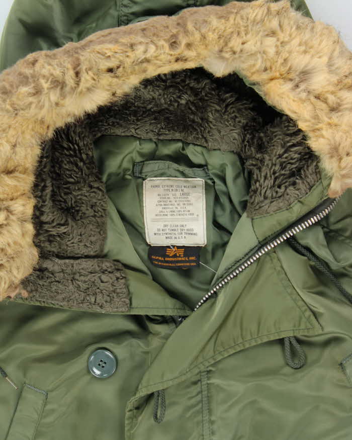 Vintage Alpha Industries N-B3 Military Parka - L