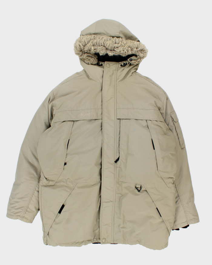 Vintage Columbia Heavyweight Down Hooded Jacket - L