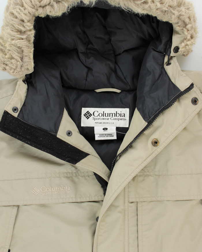 Vintage Columbia Heavyweight Down Hooded Jacket - L