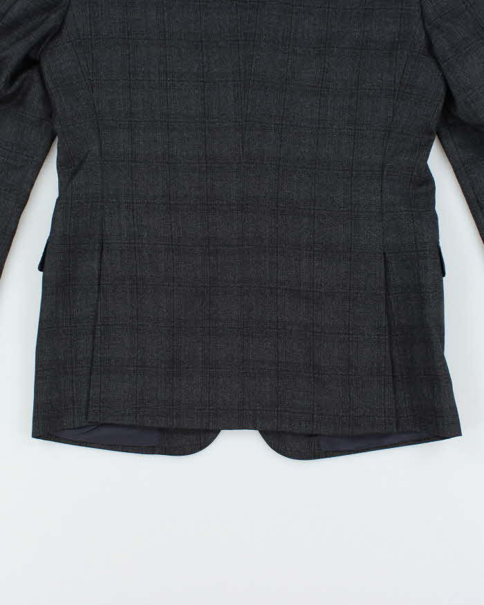 Vintage Z Zegna Wool Checked Single Breasted Blazer - L