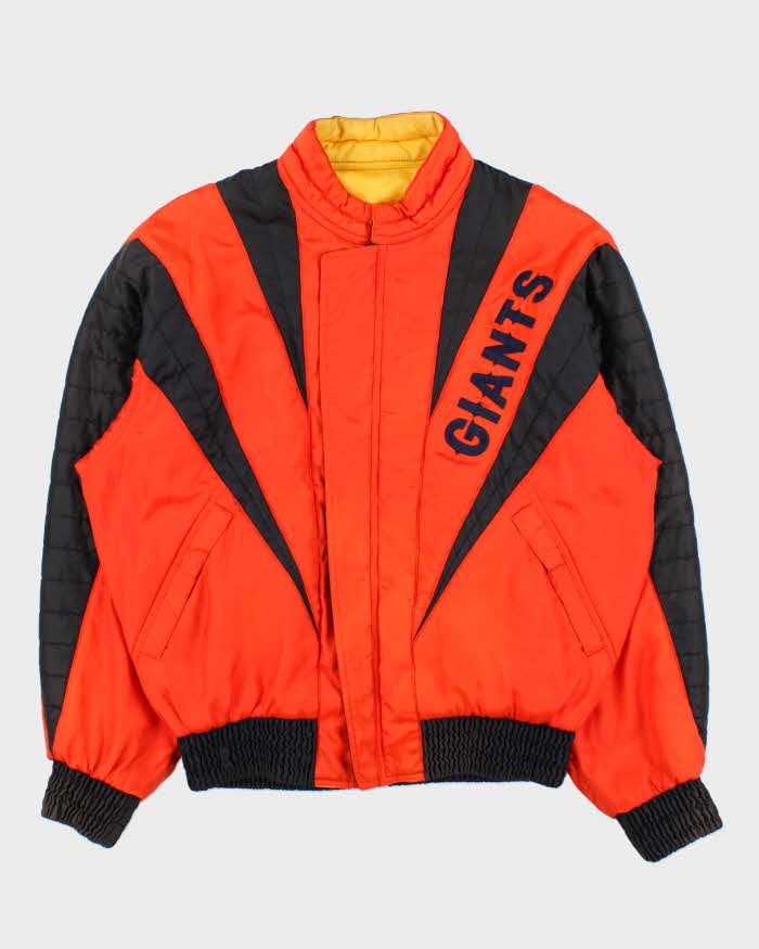 Vintage 90s Asics x Junko Koshino Giants Reversible Bomber Jacket - XL