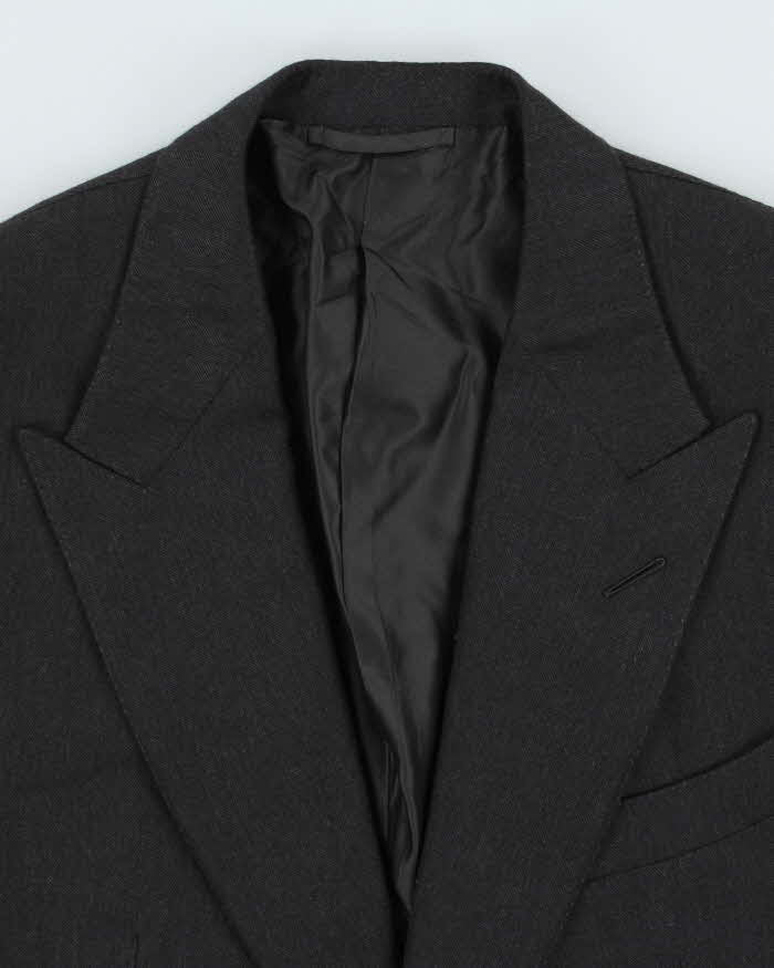 Tom Ford Grey Striped Pure Cashmere Notched Lapel Blazer - XXXL