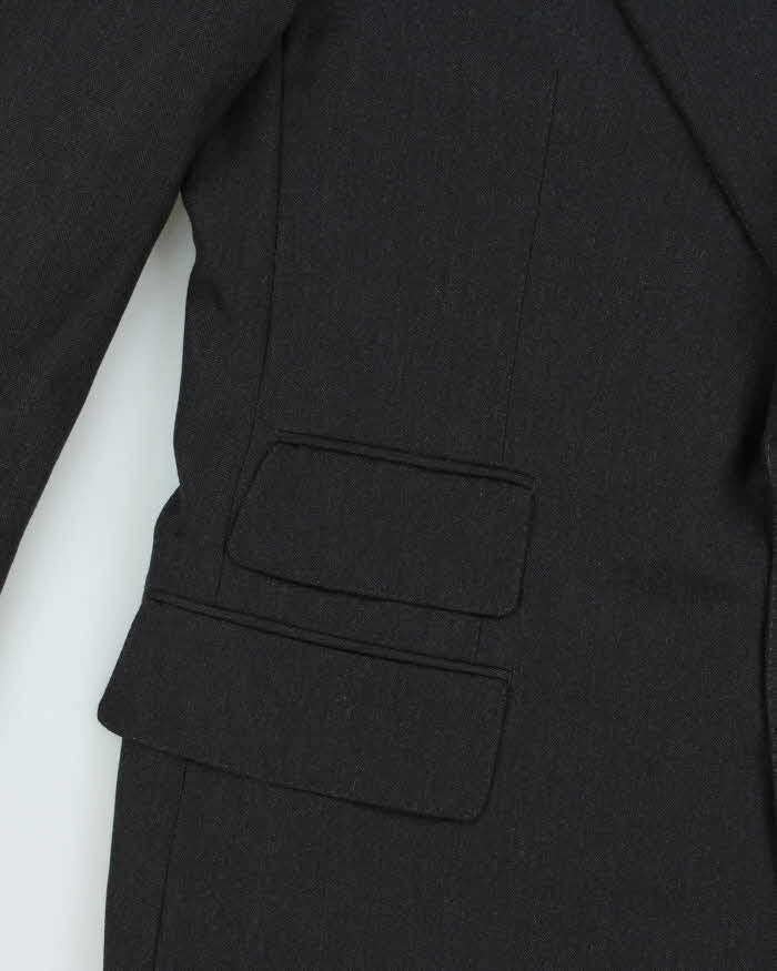 Tom Ford Grey Striped Pure Cashmere Notched Lapel Blazer - XXXL