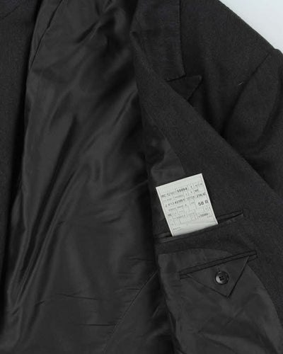 Tom Ford Grey Striped Pure Cashmere Notched Lapel Blazer - XXXL