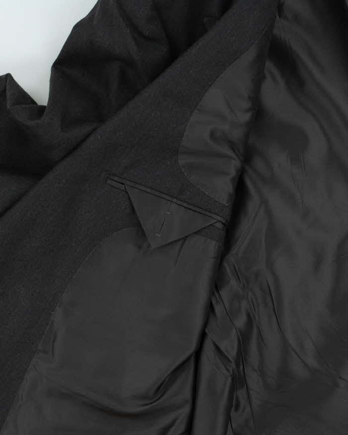 Tom Ford Grey Striped Pure Cashmere Notched Lapel Blazer - XXXL