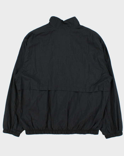 Vintage 1990s Black Nike Shell Full-Zip Windbreaker Jacket - L