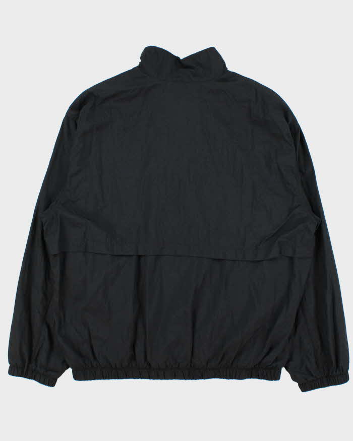 Vintage 1990s Black Nike Shell Full-Zip Windbreaker Jacket - L