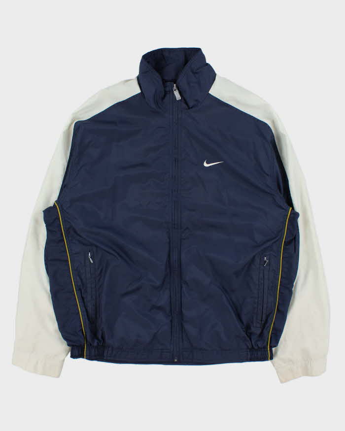Vintage 1990s Nike Two-Tone Soft Shell Full-Zip Windbreaker Jacket - M