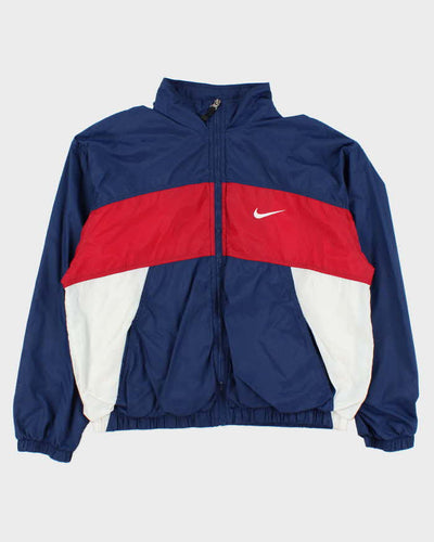 Vintage 1990s Nike USA Soft Shell Full-Zip Windbreaker Jacket - M