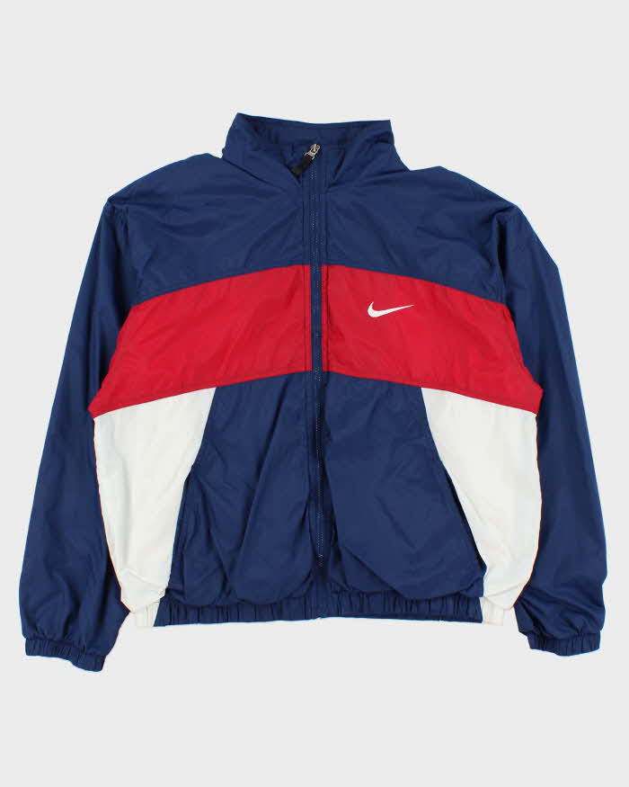 Vintage 1990s Nike USA Soft Shell Full-Zip Windbreaker Jacket - M