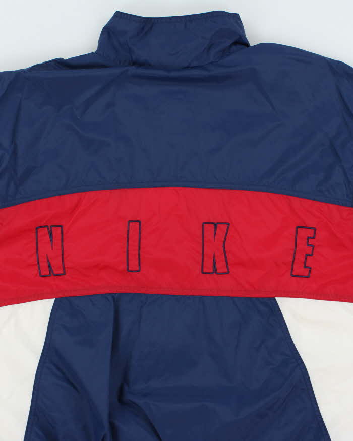 Vintage 1990s Nike USA Soft Shell Full-Zip Windbreaker Jacket - M