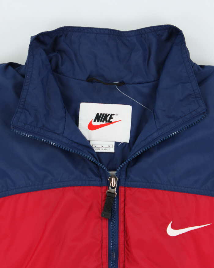 Vintage 1990s Nike USA Soft Shell Full-Zip Windbreaker Jacket - M