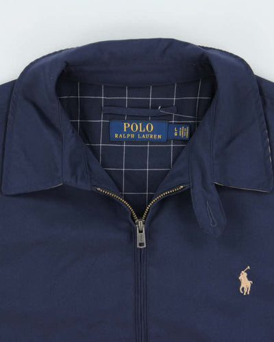 Vintage Polo Ralph Lauren Navy Soft Shell Harrington Jacket - L