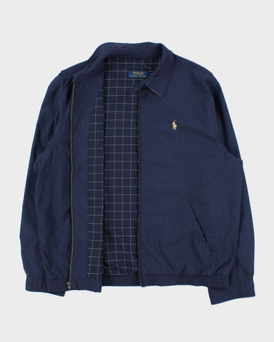 Vintage Polo Ralph Lauren Navy Soft Shell Harrington Jacket - L