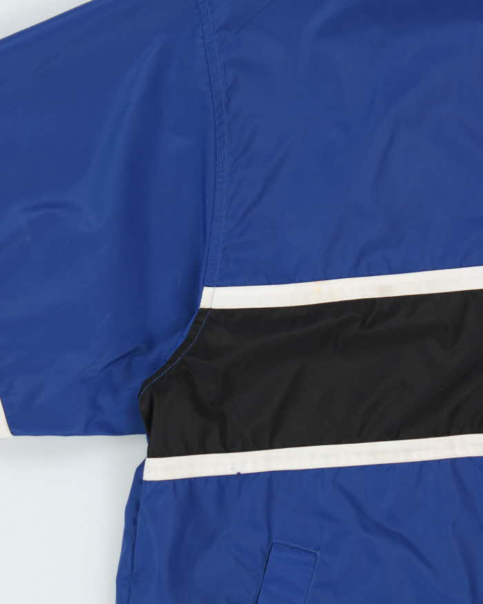 Vintage 1990s Nike Snap Button Hooded Oversized Pullover Windbreaker Jacket - L