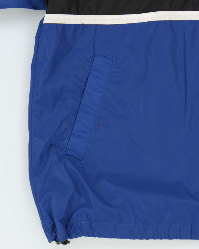 Vintage 1990s Nike Snap Button Hooded Oversized Pullover Windbreaker Jacket - L