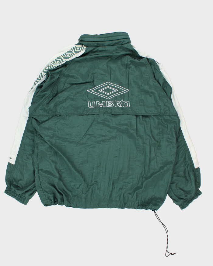 Vintage 1990s Umbro Spell Out Half-Zip Shell Oversized Pullover