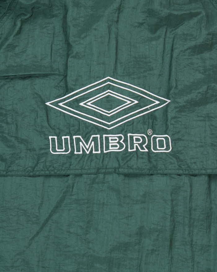 Vintage 1990s Umbro Spell Out Half-Zip Shell Oversized Pullover Jacket - XL