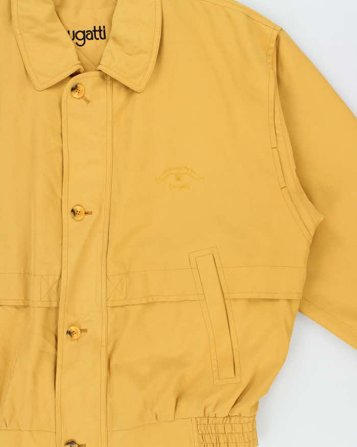Vintage 00s Bugatti Soft Shell Mustard Harrington Jacket - XXL