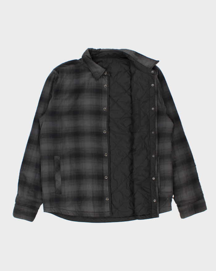 Vintage The North Face Quilt Plaid Reversible Shacket - L