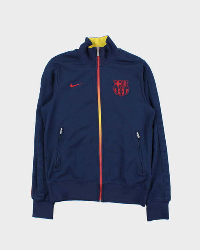 Vintage Nike Barcelona Football Club Navy Track Jacket - S
