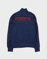 Vintage Nike Barcelona Football Club Navy Track Jacket - S