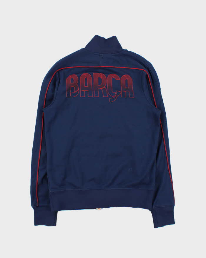 Vintage Nike Barcelona Football Club Navy Track Jacket - S