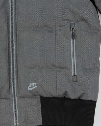 Vintage Y2K 00s Nike 550 Down Fill Hooded Puffer Jacket - L