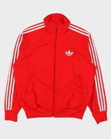 Vintage Y2K 00s Red Adidas Originals Firebird Track Jacket - L