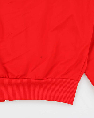 Vintage Y2K 00s Red Adidas Originals Firebird Track Jacket - L