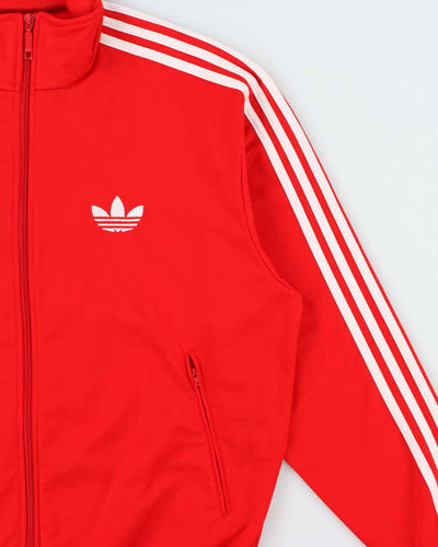 Vintage Y2K 00s Red Adidas Originals Firebird Track Jacket - L