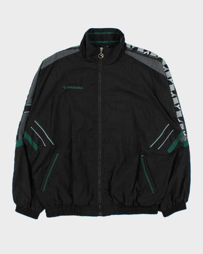 Vintage 1990s Diadora Football Shell Windbreaker Jacket - L