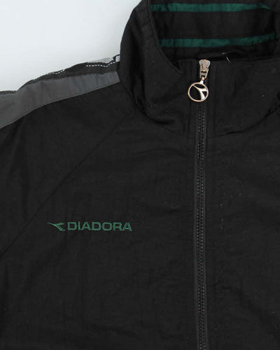 Vintage 1990s Diadora Football Shell Windbreaker Jacket - L