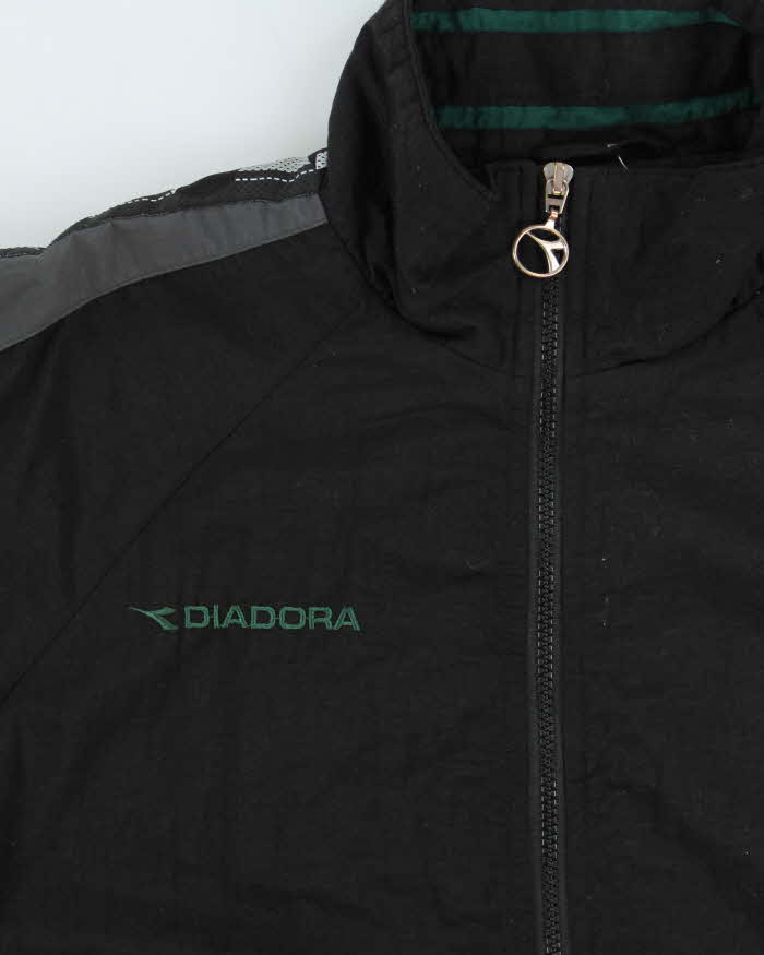 Vintage 1990s Diadora Football Shell Windbreaker Jacket - L