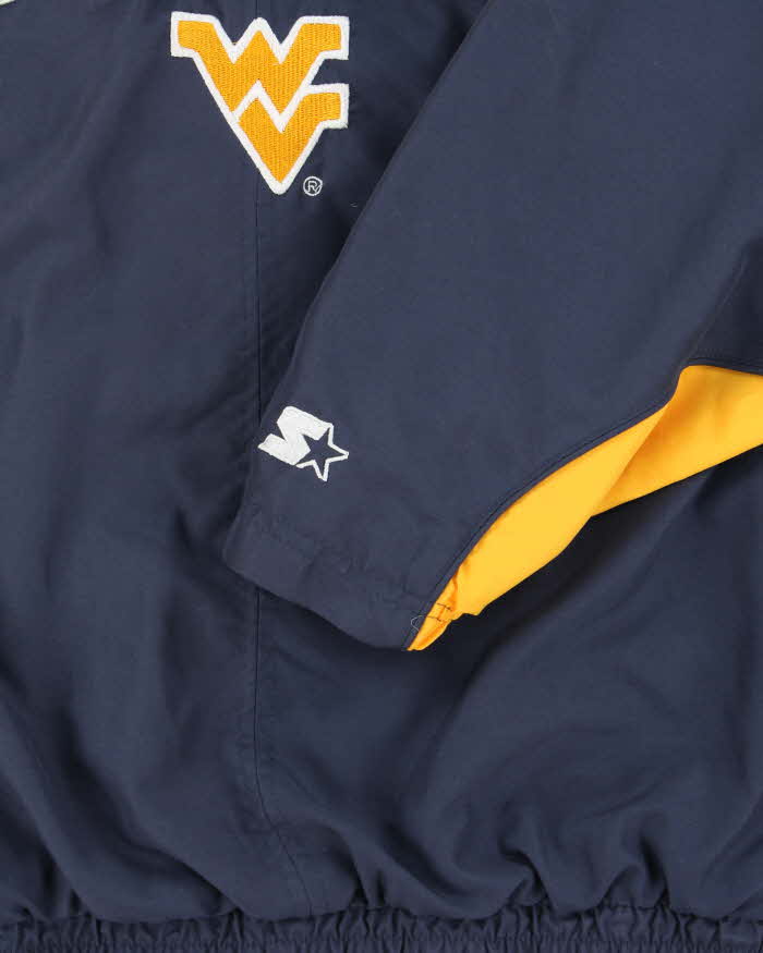 Vintage 00s Starter West Virginia Soft Shell Pullover Team Jacket - L