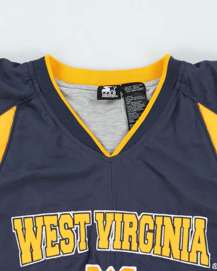 Vintage 00s Starter West Virginia Soft Shell Pullover Team Jacket - L