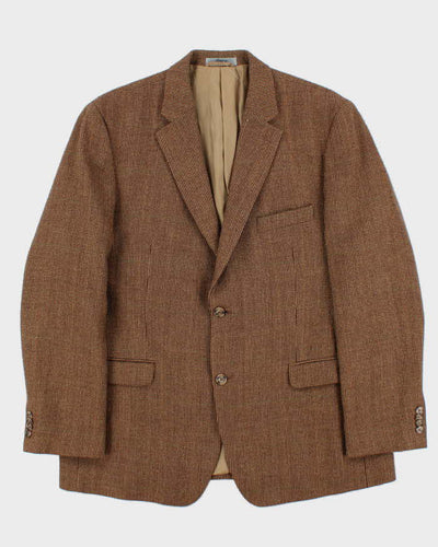 Vintage 1990s Lauren Ralph Lauren Tweed Wool Single Breasted Blazer - S