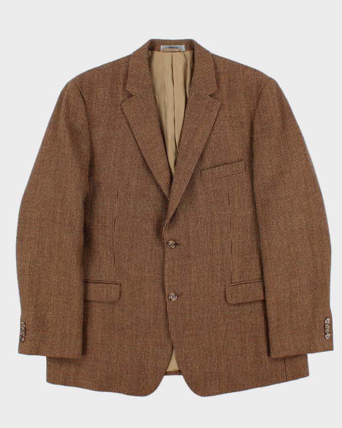 Vintage 1990s Lauren Ralph Lauren Tweed Wool Single Breasted Blazer - S