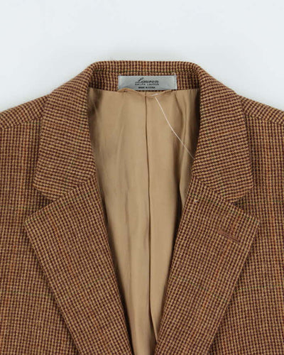 Vintage 1990s Lauren Ralph Lauren Tweed Wool Single Breasted Blazer - S