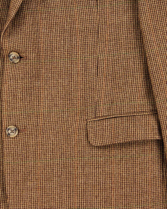 Vintage 1990s Lauren Ralph Lauren Tweed Wool Single Breasted Blazer - S