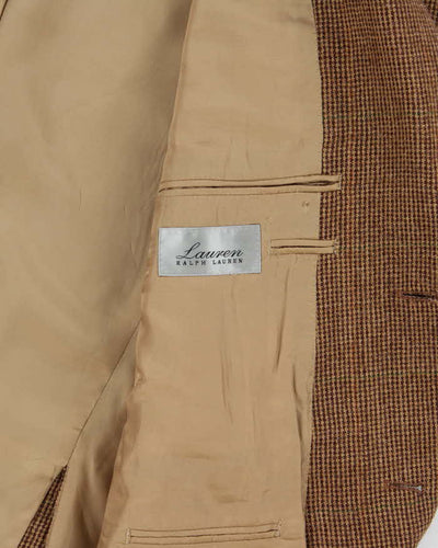 Vintage 1990s Lauren Ralph Lauren Tweed Wool Single Breasted Blazer - S
