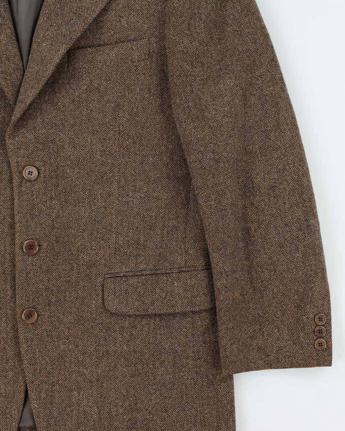 Vintage 1980s Pierre Cardin Wool Tweed Single Breasted Blazer - M