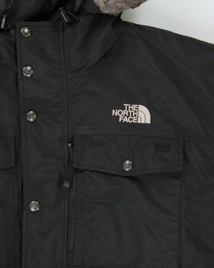 Vintage The North Face Hyvent Faux Fur Hooded Down Fill Puffer Jacket - XL