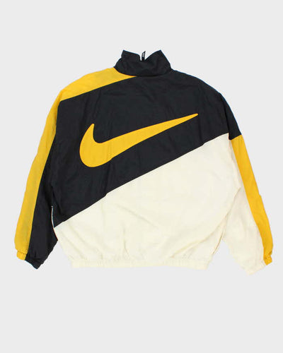 Vintage 1990s Nike Big Swoosh Shell Windbreaker Jacket - L