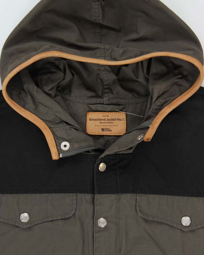 Vintage Fjall Raven Greenland Special Edition G-1000 Waxed Cotton Leather Trim Anorak - XL
